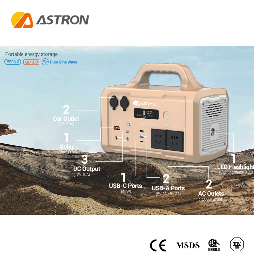 1500W Portable Battery